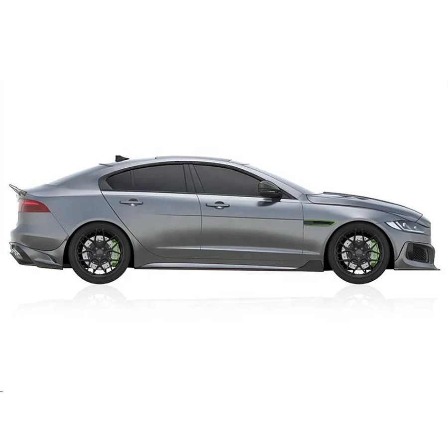 XE 2015-2019 Body Kit Half Carbon Fiber Front Lip Side Skirts Rear Diffuser Splitter New Condition Exhaust Bumper